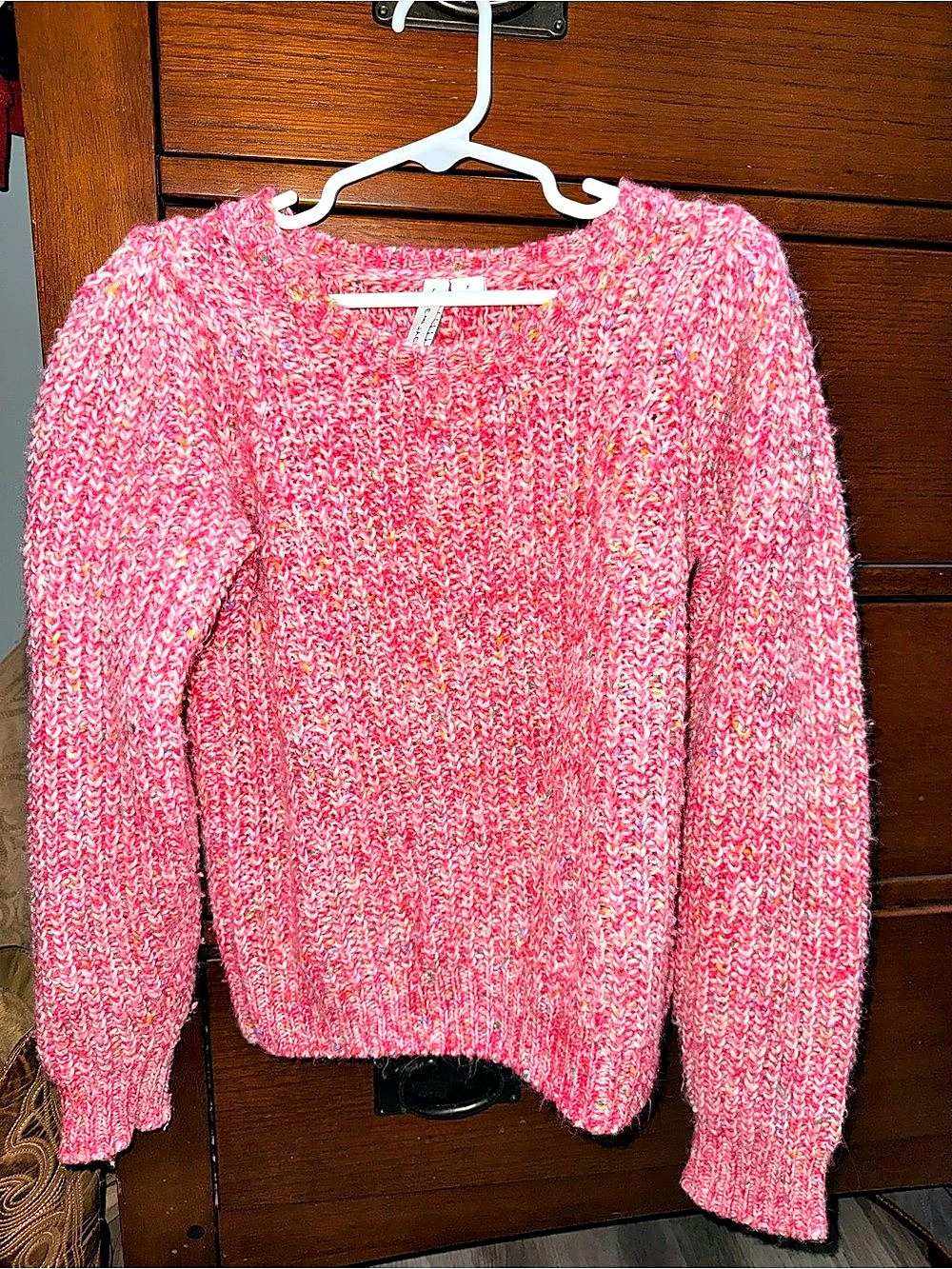 Janie and Jack Pink Knit Sweater Size 7 Like New
